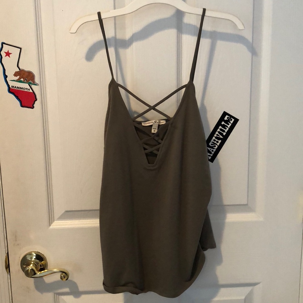 Green tank top